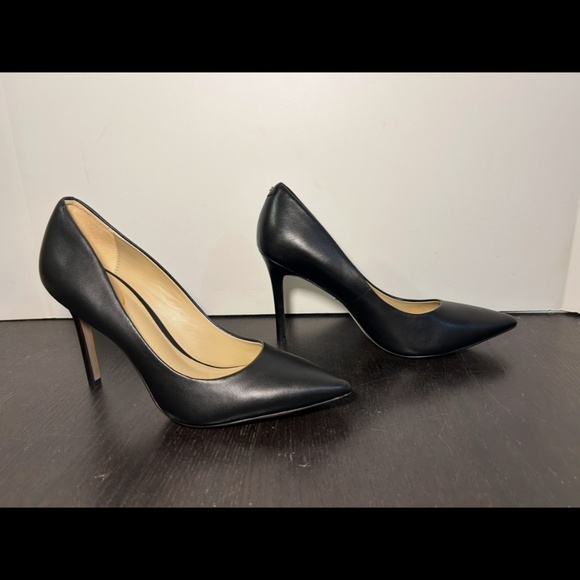 Sam Edelman Hazel Pointed Toe Pump Heels Shoes Black Leather Woman’s 8.5 - Picture 2 of 16